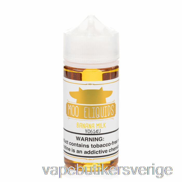 Vape Sverige Bananmjölk - Moo E-vätskor - 100ml 3mg